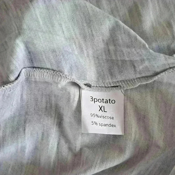 3 Potato Open Cardigan - Colors: Lavenders, Greens, Browns - Size: XL - Picture 7 of 7